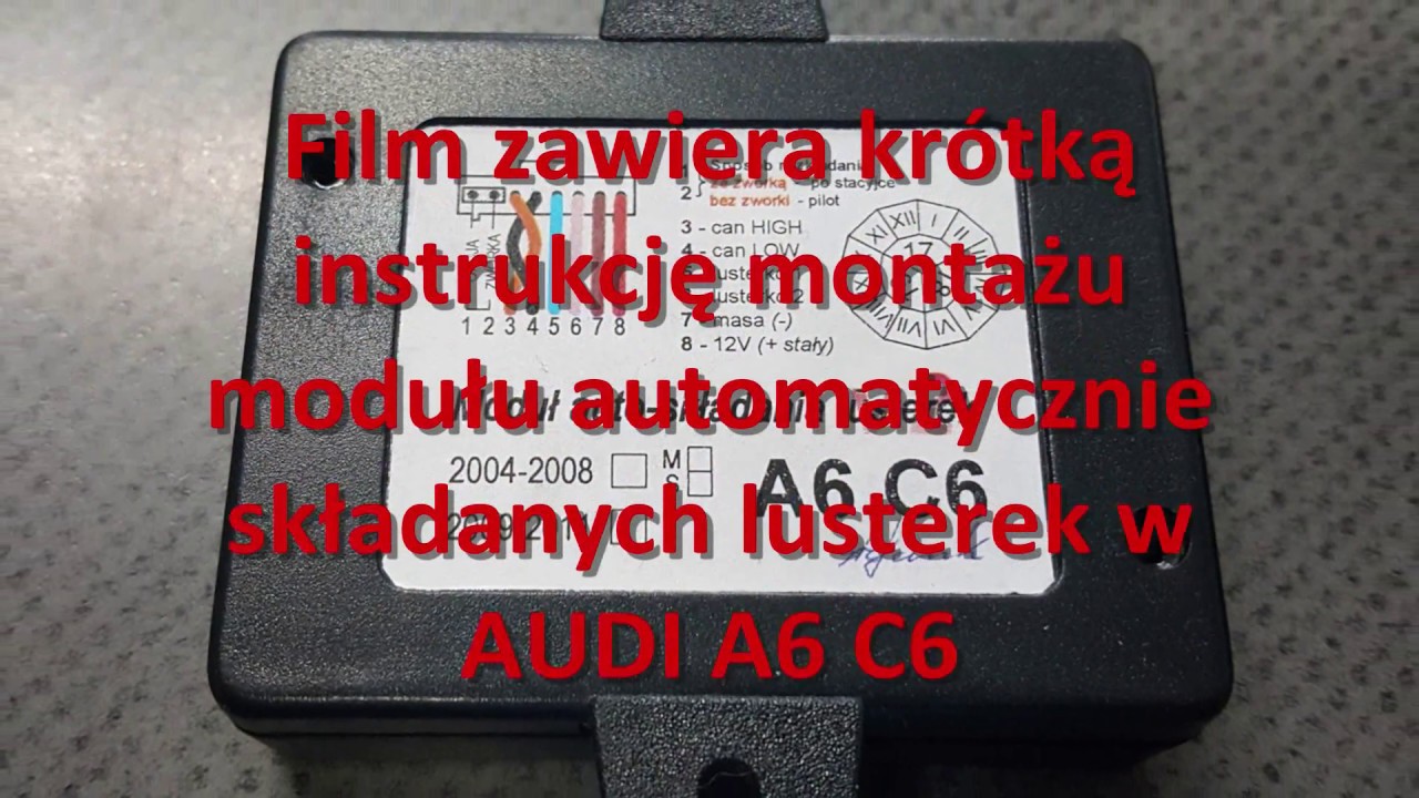 A6 C6 (4F) - moduł lusterek v2