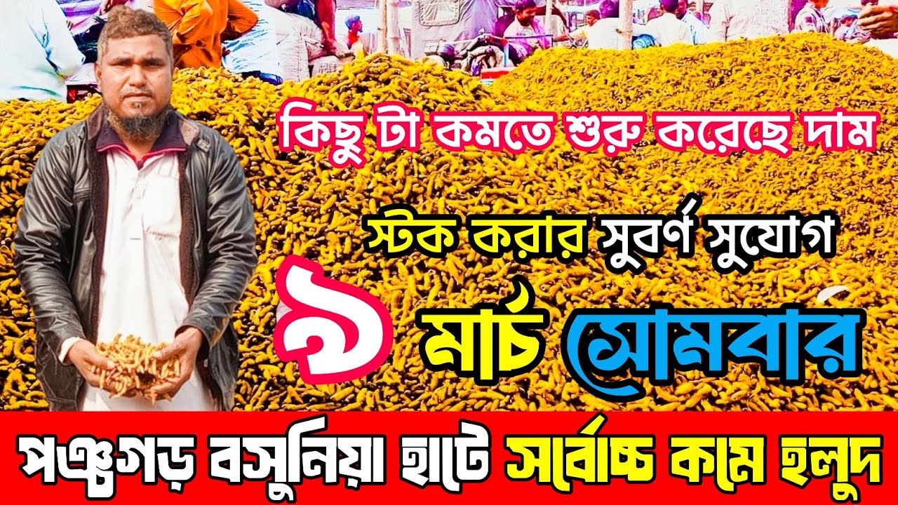 পঞ্চগড়ের শুকনা হলুদের পাইকারি বাজার | পঞ্চগড় বসুনিয়া হলুদের পাইকারি বাজার |