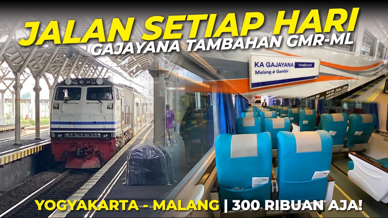 KERETA TAMBAHAN EKSEKUTIF PALING WORTH IT! Naik KA Gajayana Tambahan Yogyakarta - Malang