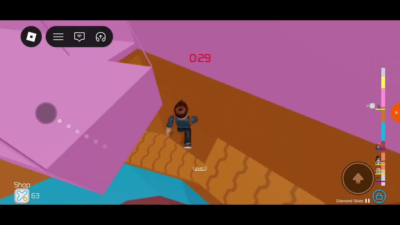 Playing roblox tower of hell