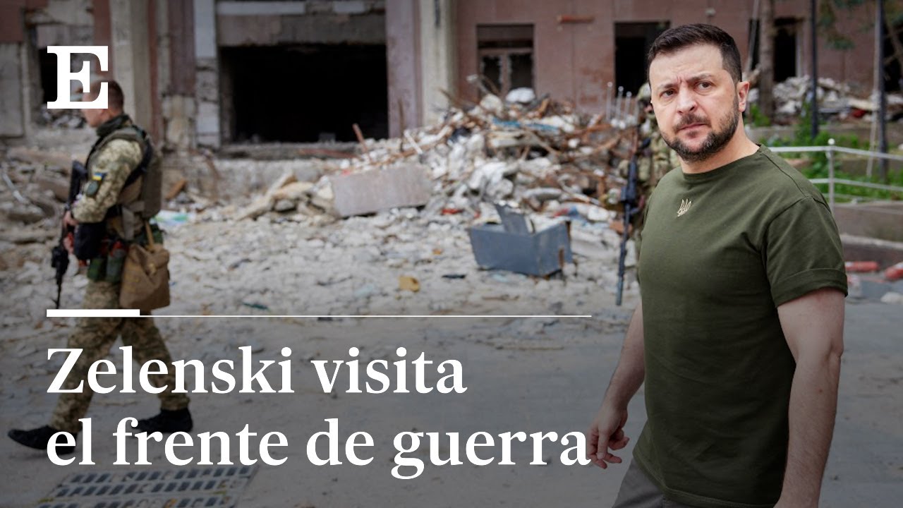 Zelenski visita el frente sur de la guerra en Mikoláiv