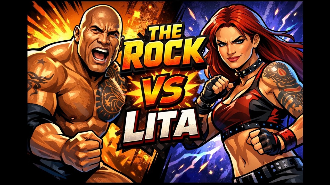The Rock vs Lita – Most Unexpected WWE Showdown Ever?! 🔥💥