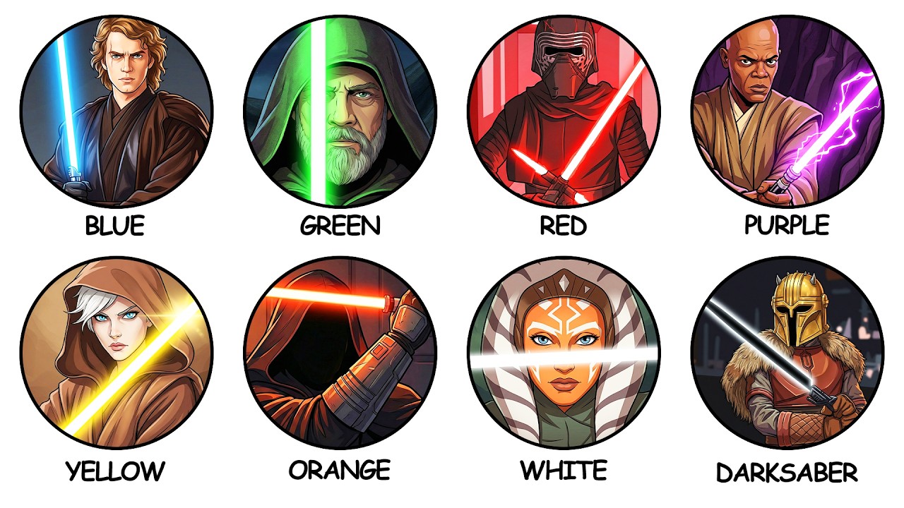 Every Lightsaber Color Meaning EXPLAINED in Detail