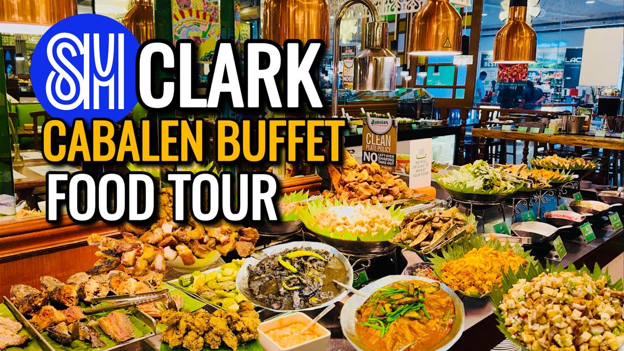 Philippines FOOD TOUR at SM CLARK | CABALEN BUFFET in Angeles City Pampanga!
