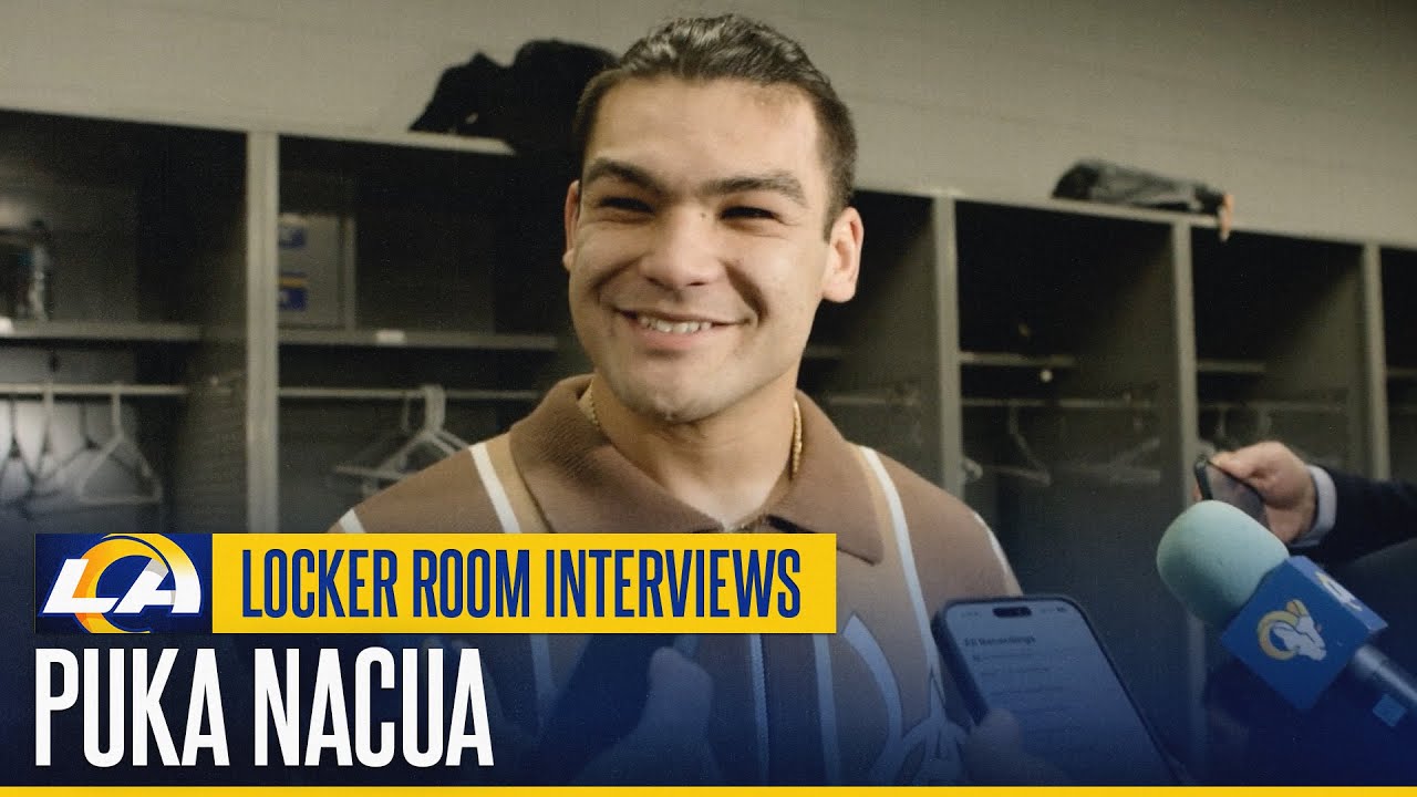 Puka Nacua Reacts To The Rams' 45-17 Win Over The Cardinals | Locker Room Interviews