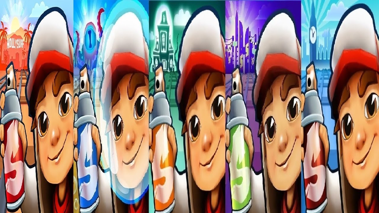 Subway Surfers 2023 VS 2024 Hollywood  Underwater London Halloween Haunted Hood  Shenzhen Gameplay