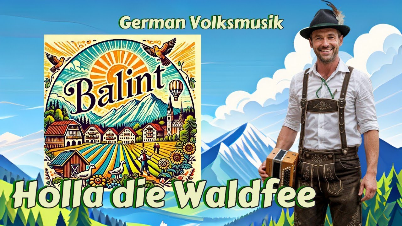 BaIint - Holla die Waldfee (Lyric Video) 100% AI 🎶 German Volksmusik (with English translation)