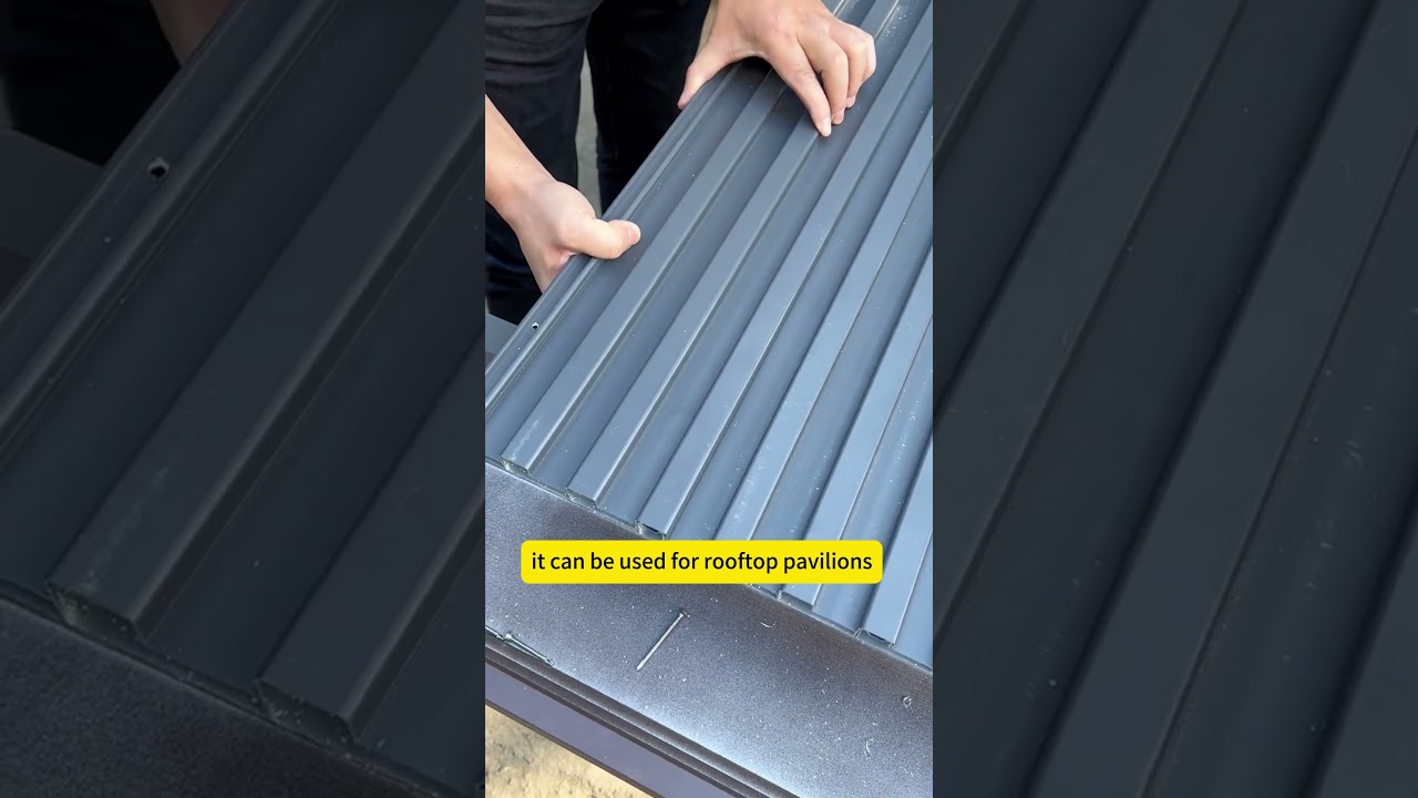 Insulation aluminum roofing Panels for Efficient your Roof Building #insulatedaluminumtiles  #home