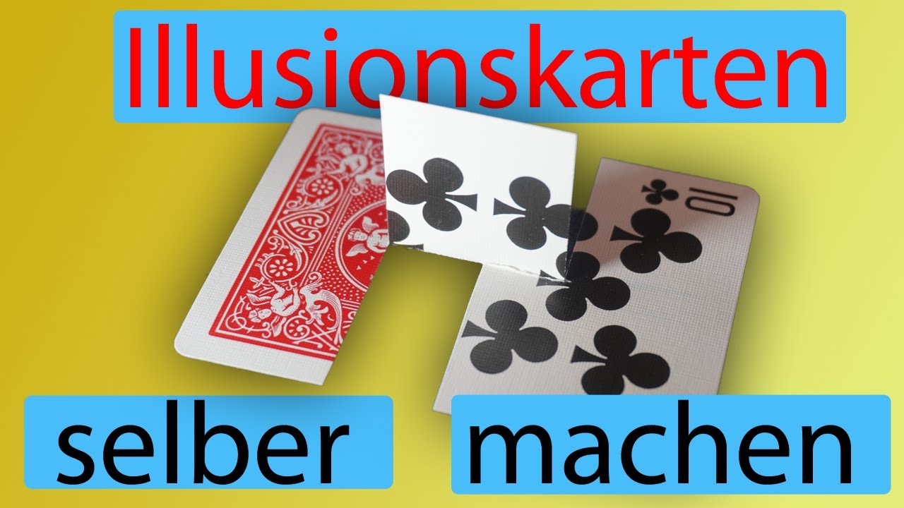 Trick Karten: Wie mache ich eine Hypercard? Optische Illusion mit Spielkarten selbst machen