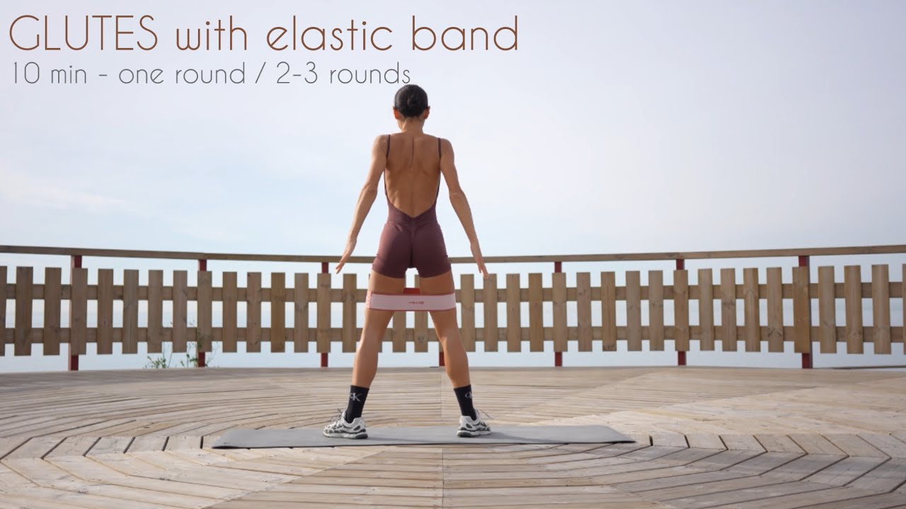 🍑 Effective 10-Minute Booty Workout with Resistance Bands 🔥 #bootyworkout #glutesworkout 