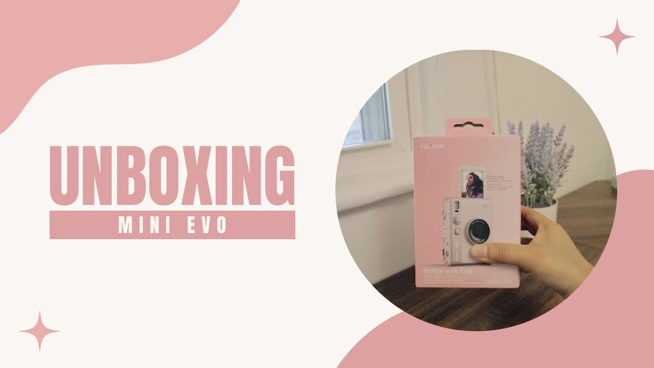 Unboxing the gentle rose instax mini Evo 