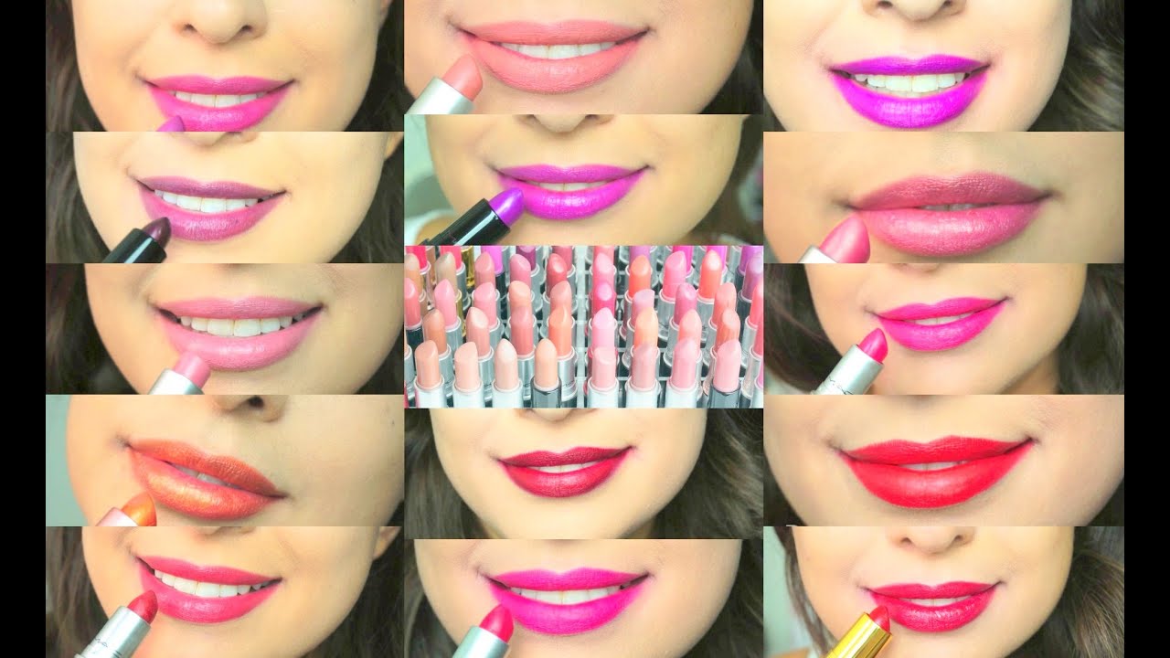 LIP SWATCHES - MINHA COLEÇÃO DE BATONS MAC (92 batons)