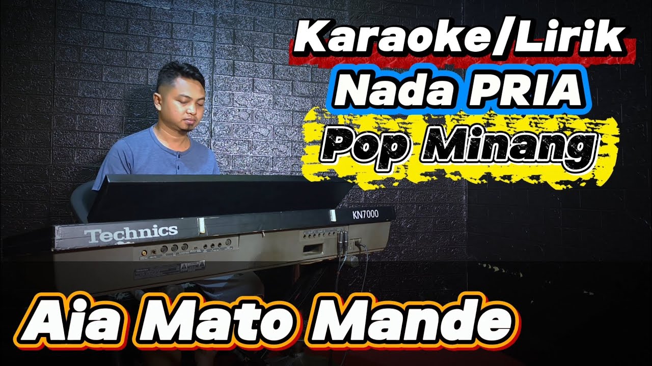 AIA MATO MANDE ( Zalmon ) - Karaoke/Lirik Nada PRIA