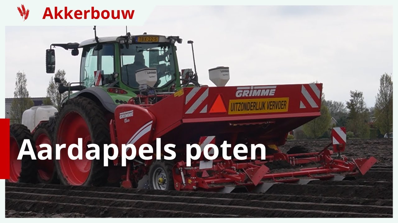 Aardappelen poten met loonbedrijf Maas Markelo