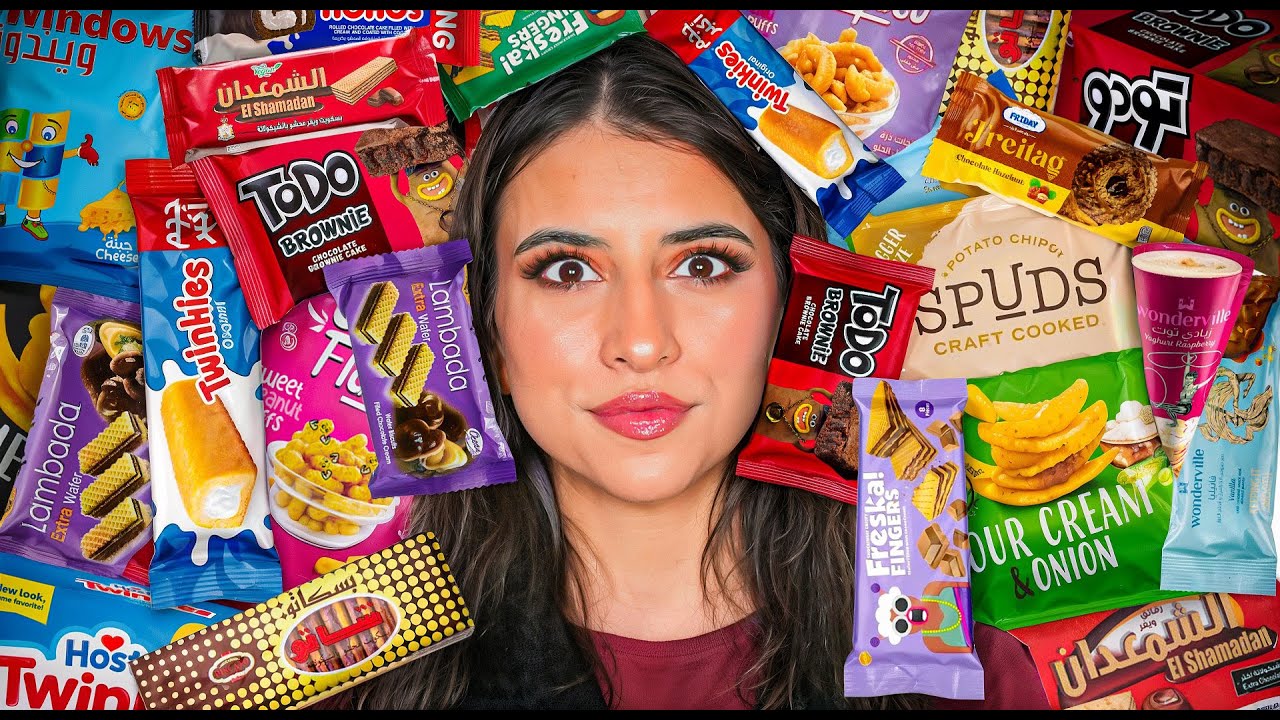 جربت السناكات المصرية لأول مرة 🇪🇬 | طعمهم صدمني ! 😱