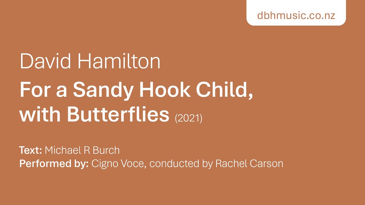 For a Sandy Hook Child, with Butterflies – SSA, piano