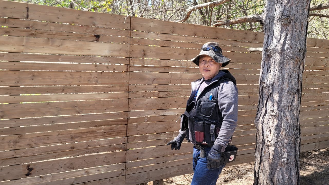 怎样做平行式围栏 How to build a Horizontal fence