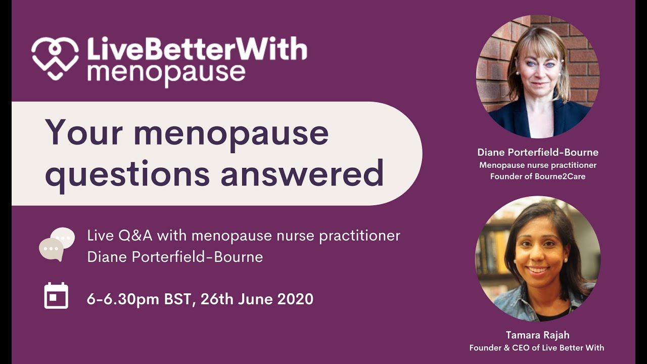 Your menopause questions answered | Live Q&A | Live Better With Menopause