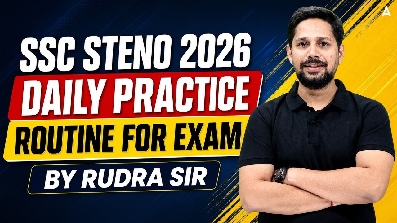SSC Stenographer 2026 | SSC Steno Study Plan & Daily Practice Routine | SSC Steno Preparation 2026
