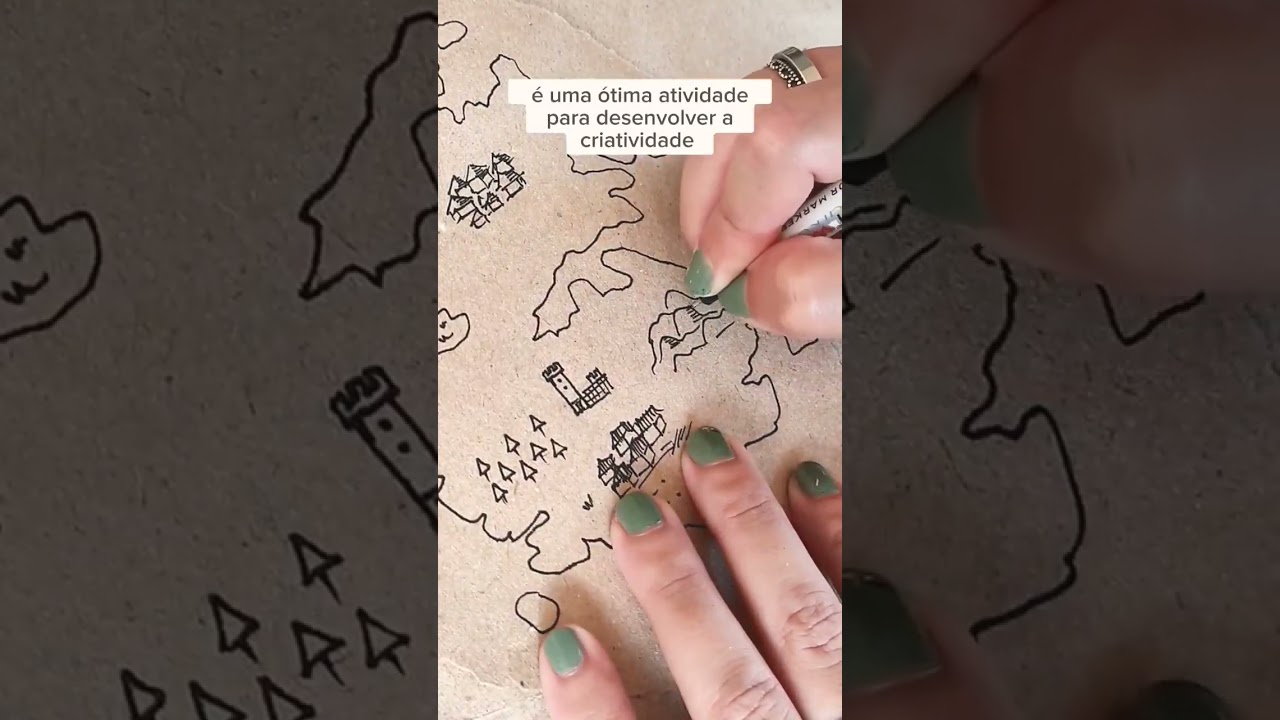 o resultado ficou lindo! 🛡️⚔️🏰 #diy #arte #mapa