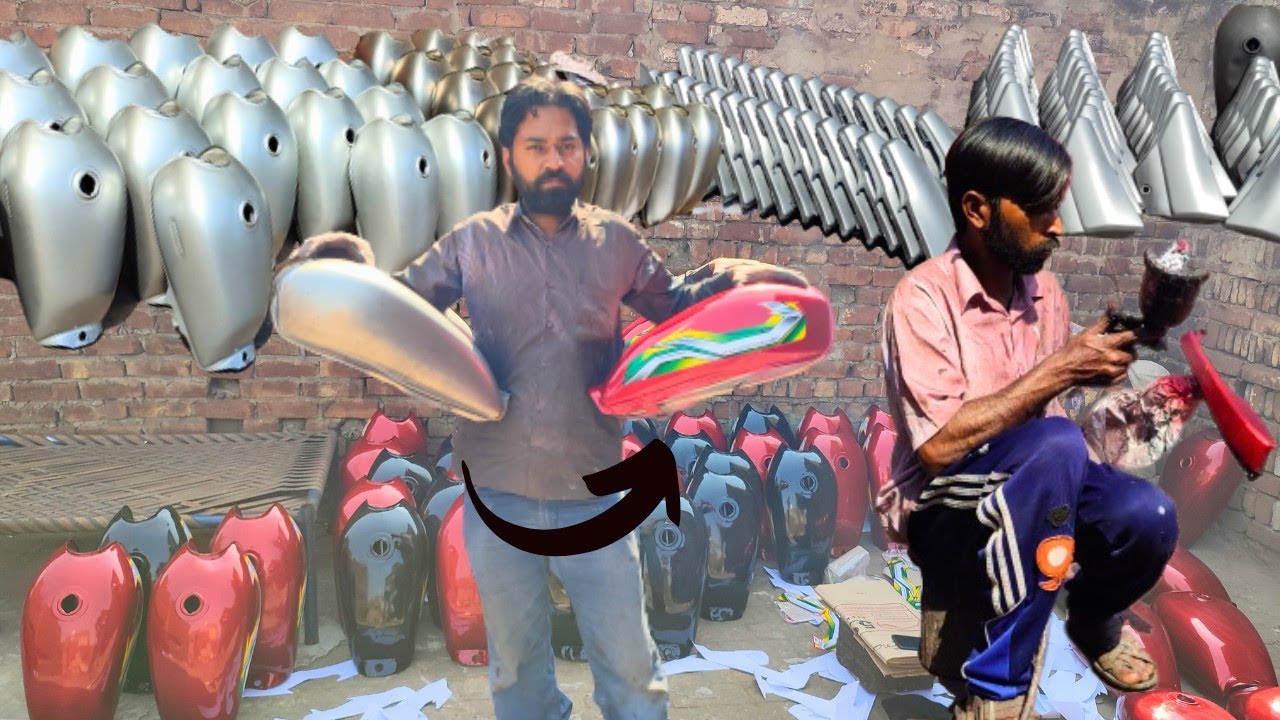 How to Paint Motorcycle Fuel Tank | Paint Process With Minimal Tools
