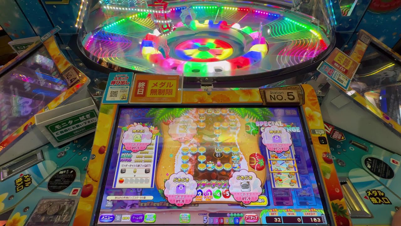 こねこのメダルゲーム日記No.1211 はじめましてカラコロッタトロピカルリゾート！課金アタック！
