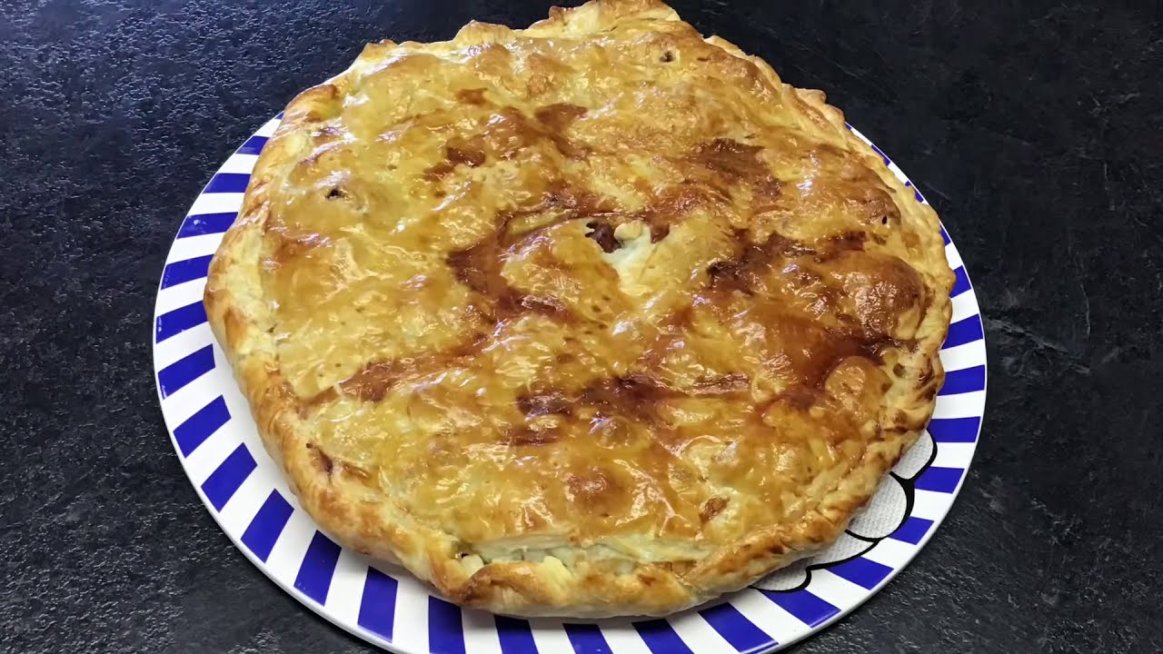 tourte au jambon madère, champignons et quenelles fraîches/Madeira ham pie recipe