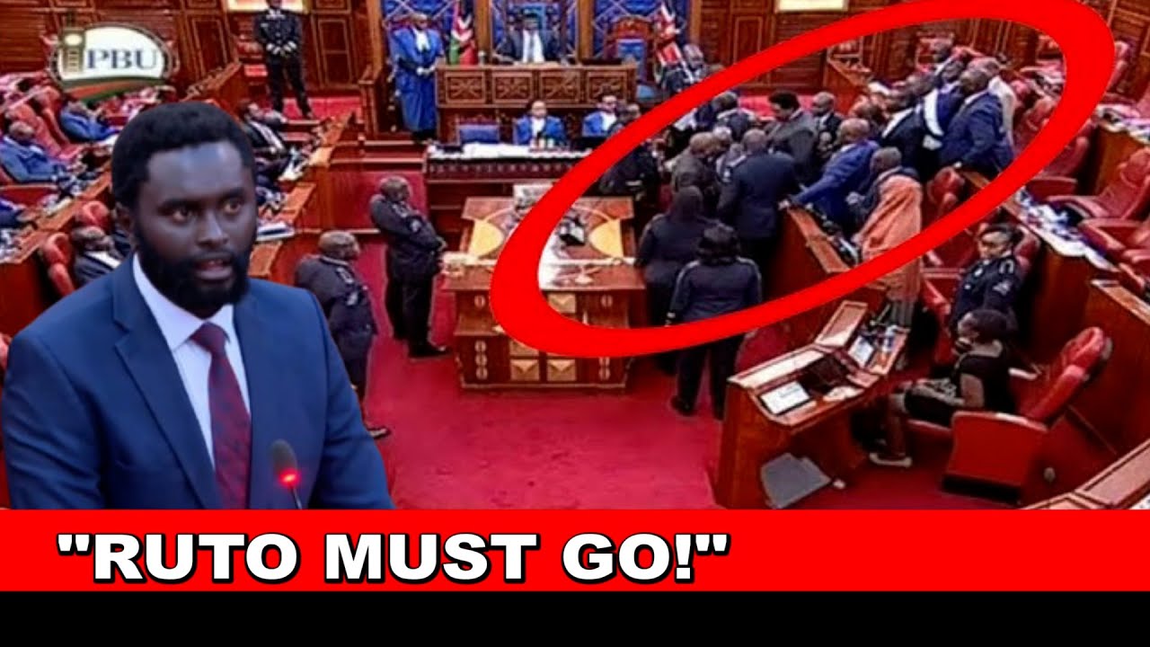 DRAMA!! Senator Methu almost beaten in Senate after chanting RUTO MUST GO in chamber during debate!🔥