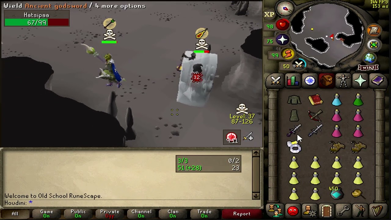 OSRS HYBRID NH PKING 1B+ LOOT