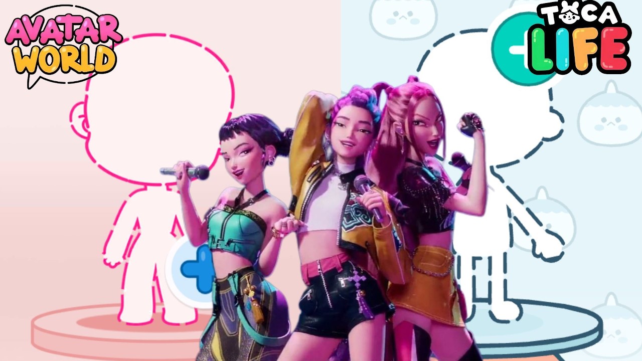 How To Make A K pop Demon Hunters In Avatar World Vs Toca Boca #tocahasna