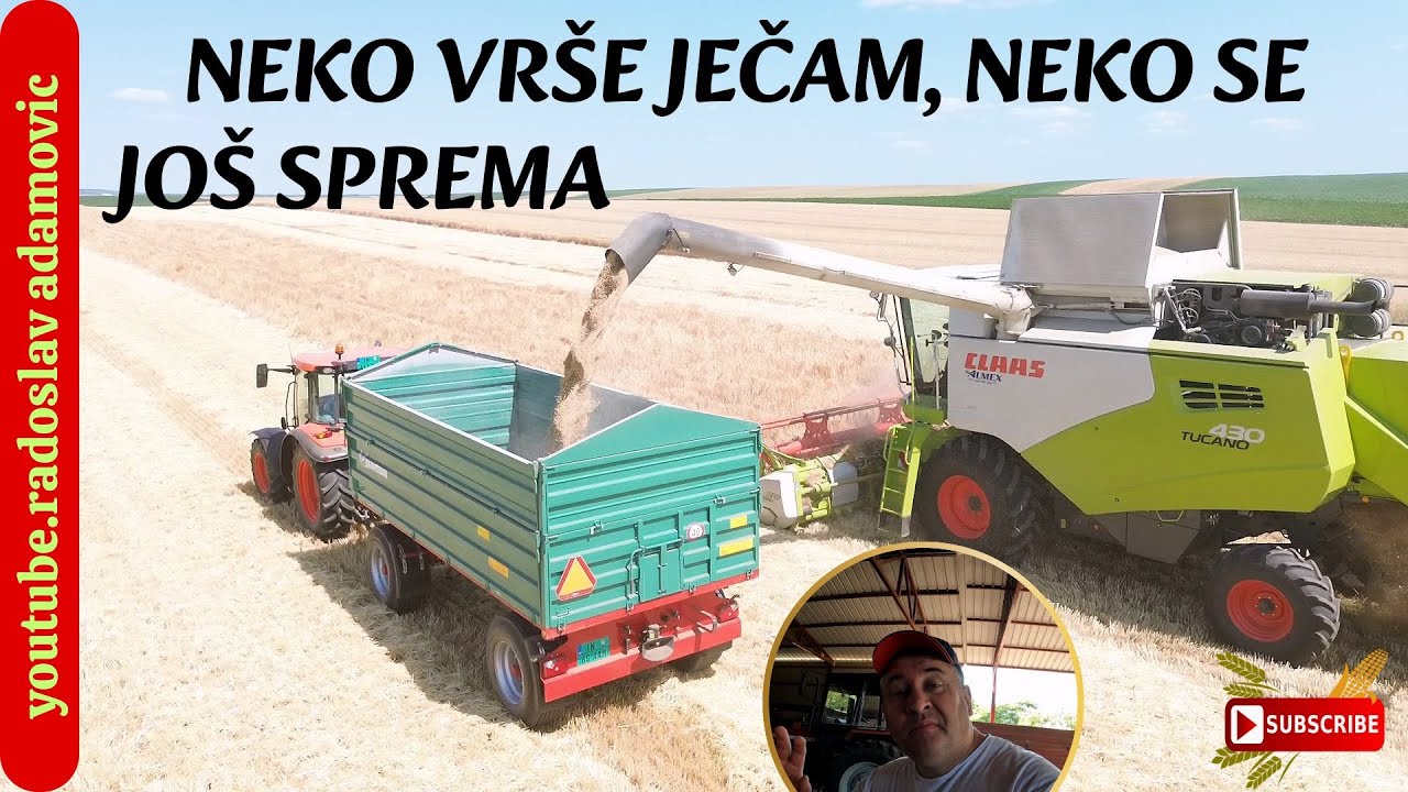 NEKO VRŠE JEČAM, NEKO SE JOŠ SPREMA ZA ŽETVU ; HARVEST OF BARLEY AND PREPARATION FOR HARVEST