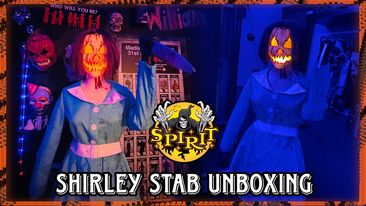 Unboxing my GORIEST Animatronic! | Spirit Halloween Shirley Stab Unboxing!