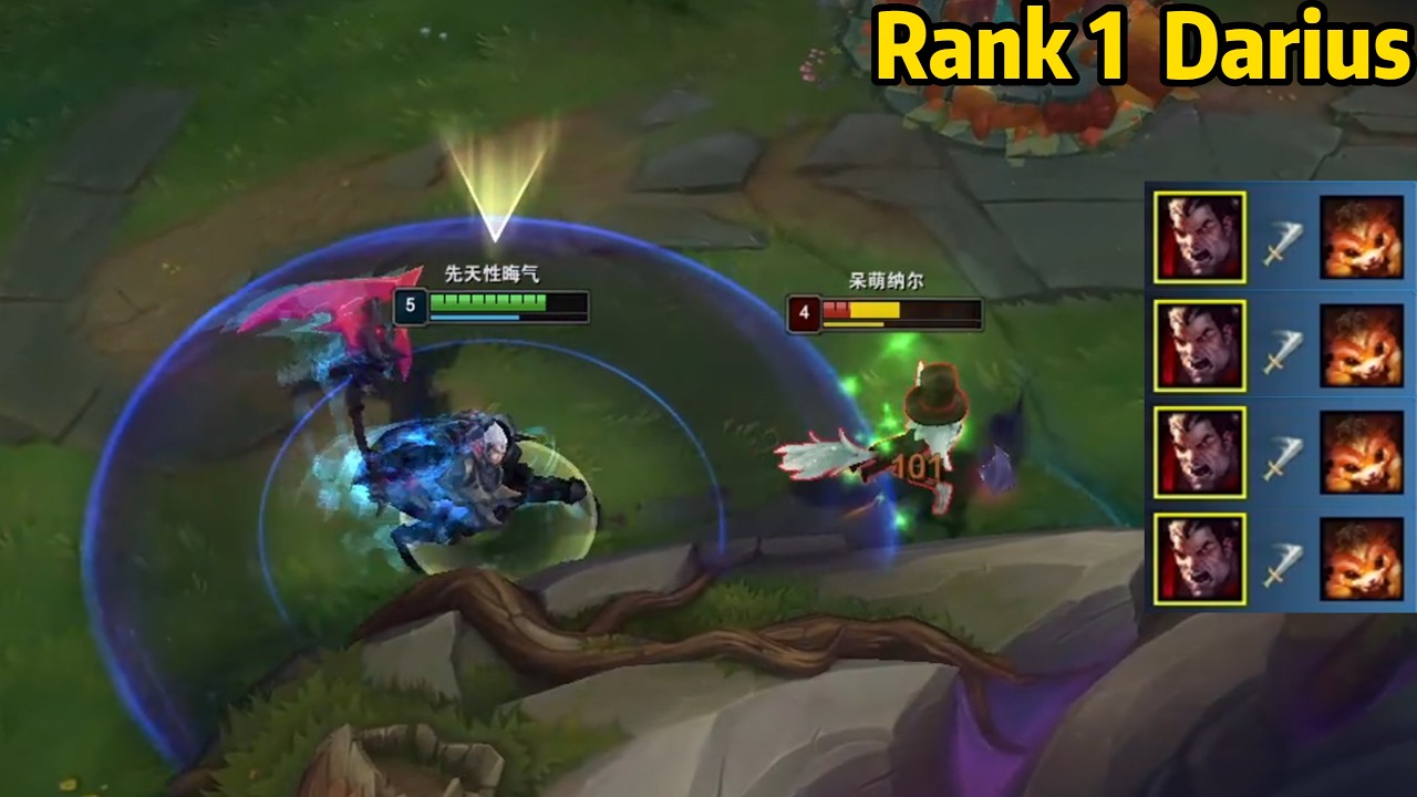 Rank 1 Darius: How to BULLY a 10,000 Hour Gnar with Darius! [Eng Sub]
