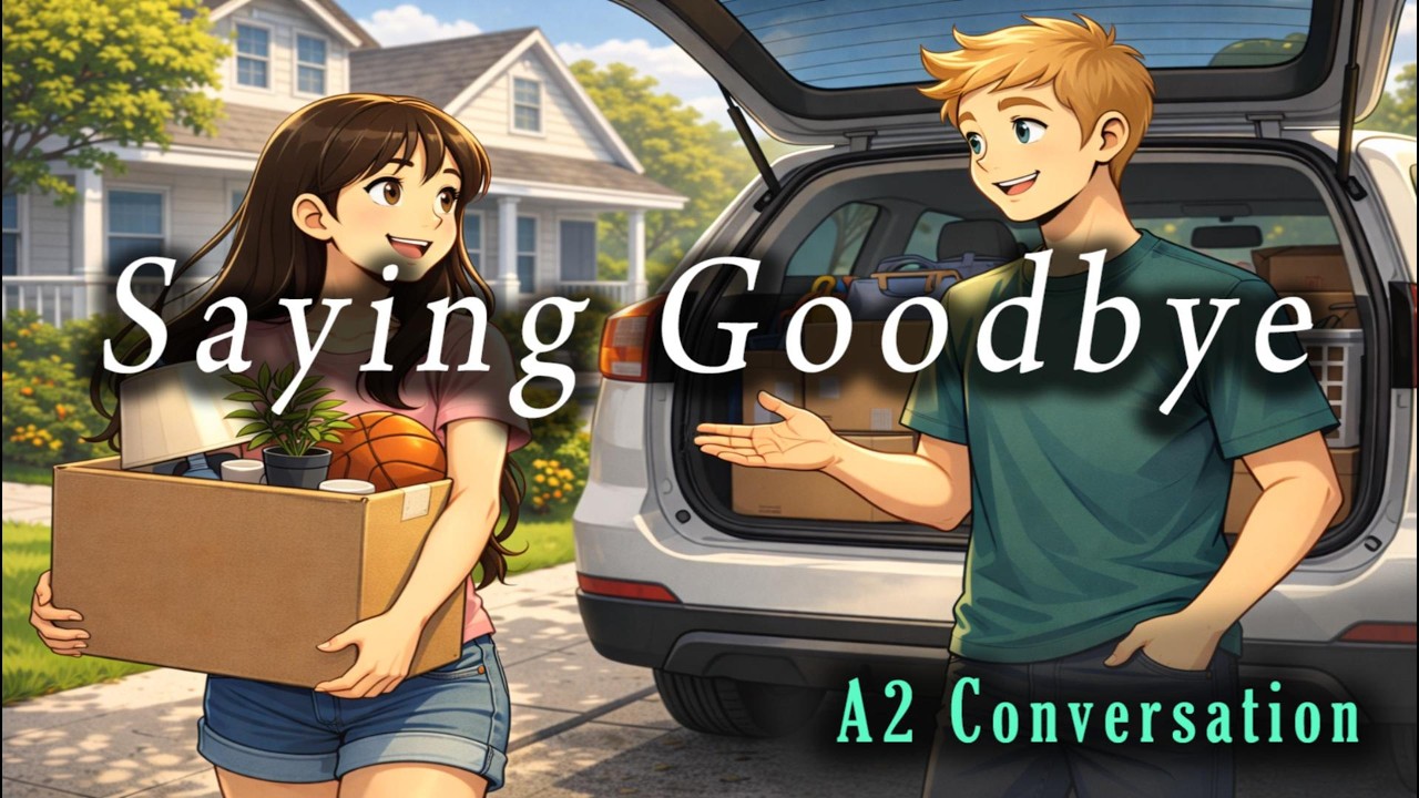 Beginner English – Saying Goodbye. Nói lời tạm biệt –  mới bắt đầu. A2