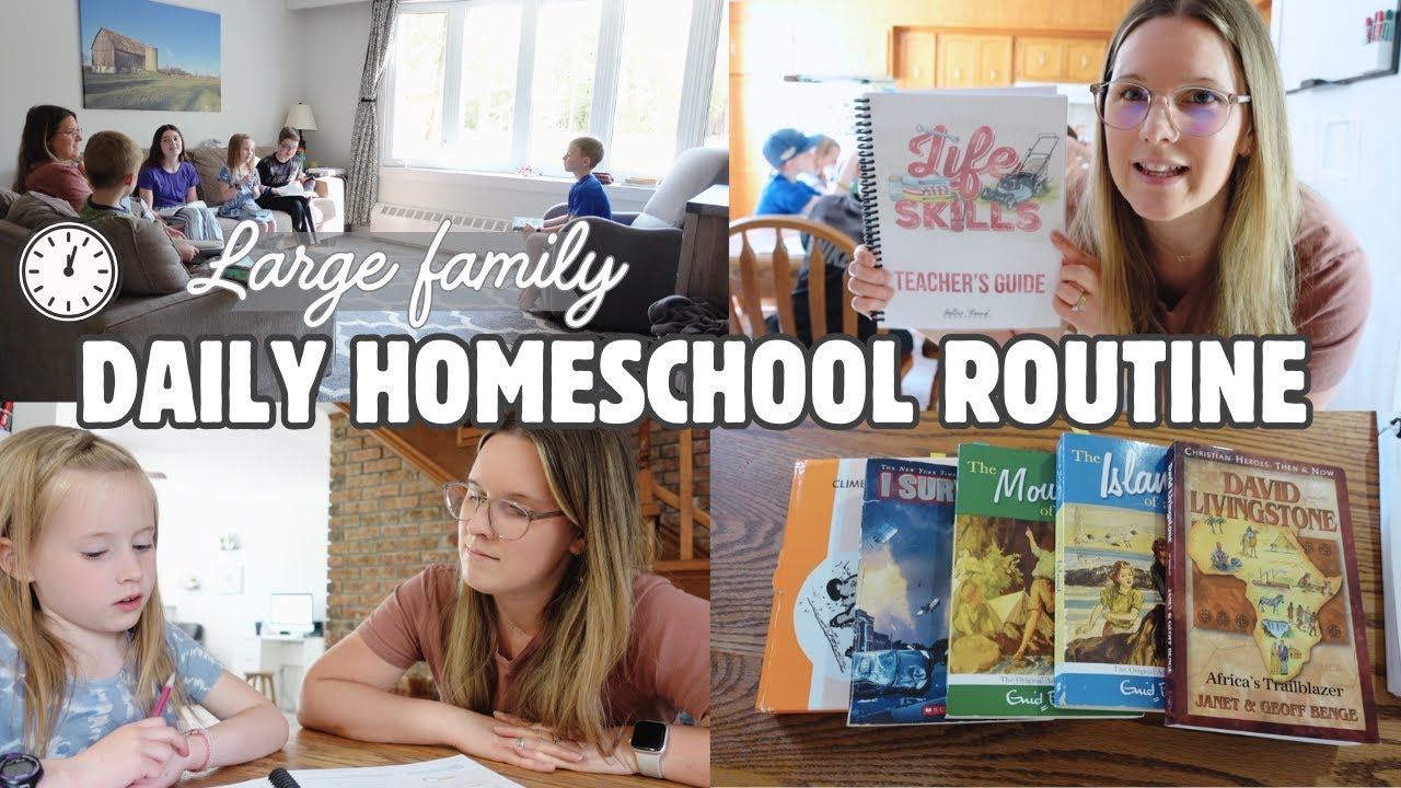 FULL HOMESCHOOL DAY IN THE LIFE! | HIGH SCHOOL, MIDDLE, & ELEMENTARY | SIMPLE ROUTINE