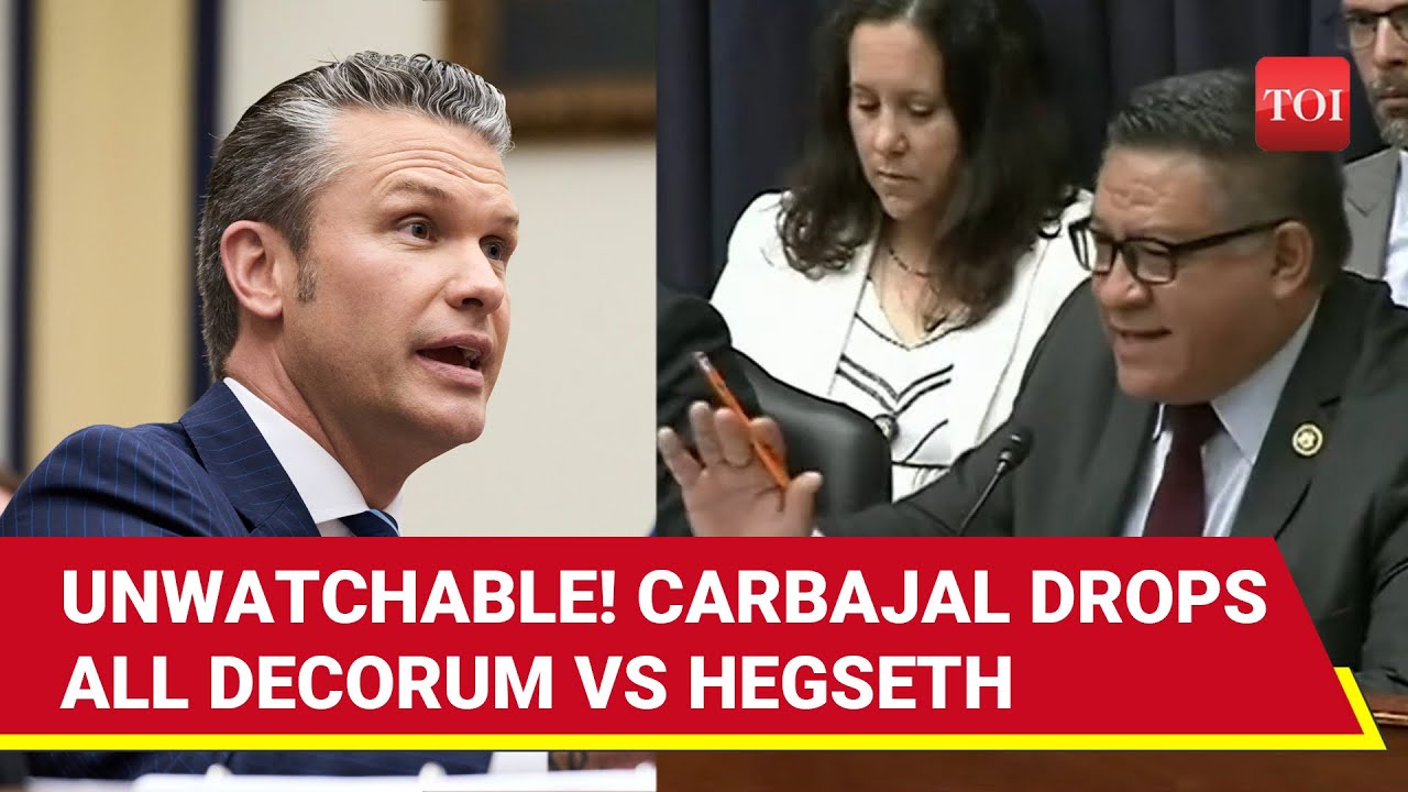 'Get The Hell Out': Carbajal YELLS At Hegseth At Tense Hearing; Watch Pentagon Chief's Reaction