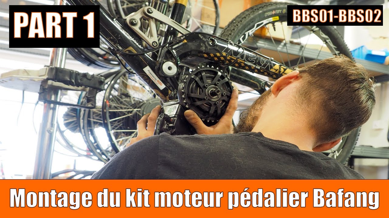 Montage du kit moteur pédalier Bafang BBS01 et BBS02 par OZO - Part 1/2