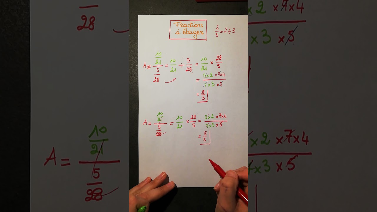 4e. Fraction à étages