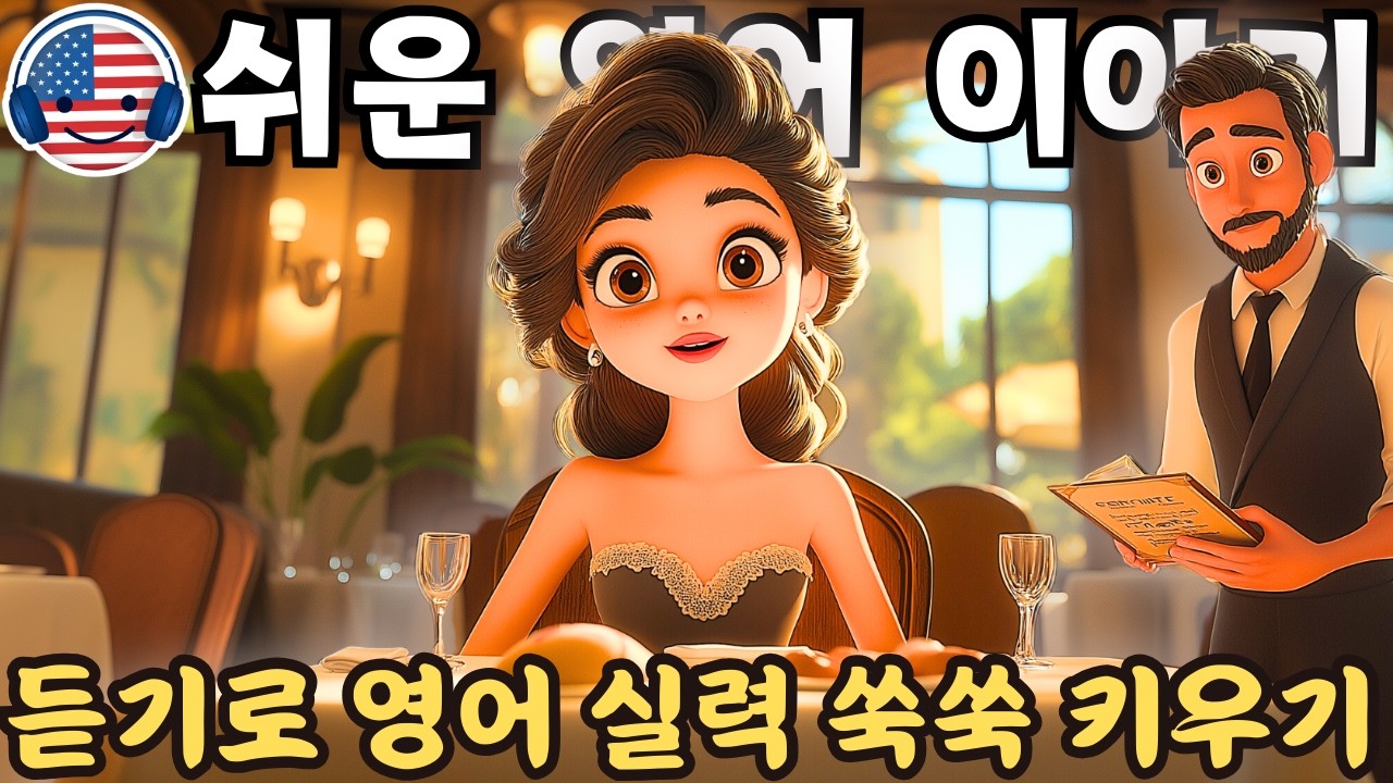 【듣기만 해도 익혀지는】초보자를 위한 쉬운 영어 오디오 이야기 🎧 '레스토랑에서의 특별한 저녁' #99