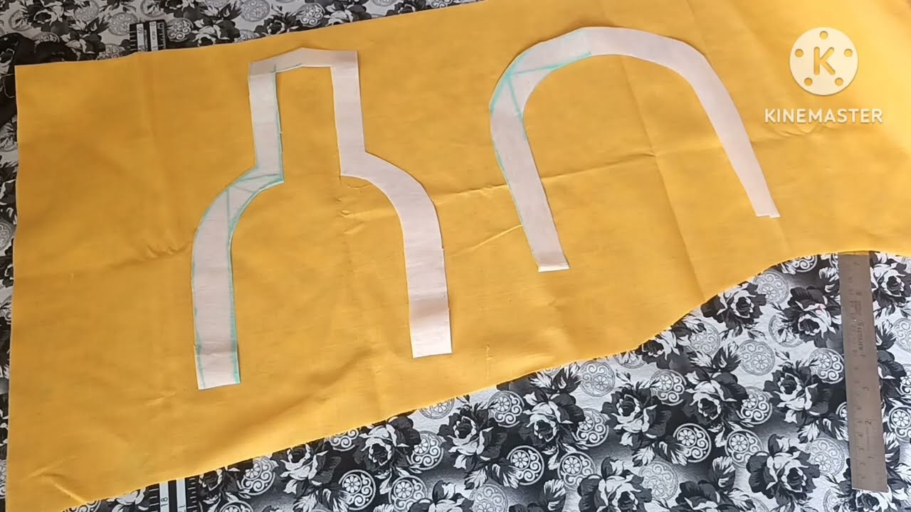chudithar round neck cutting using canvas // சுடிதார் கழுத்து @Chandra Tailoring