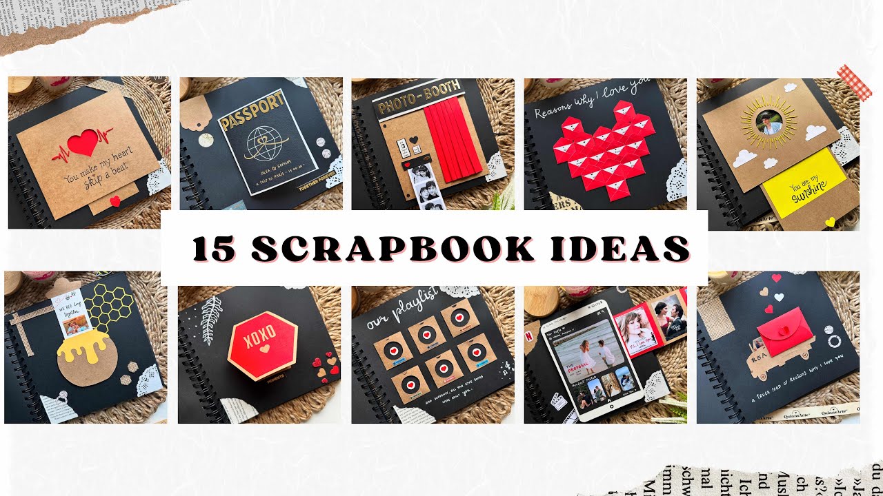 Scrapbook Page Ideas | 15 Amazing and Unique Ideas by QuinnsArte ♥️