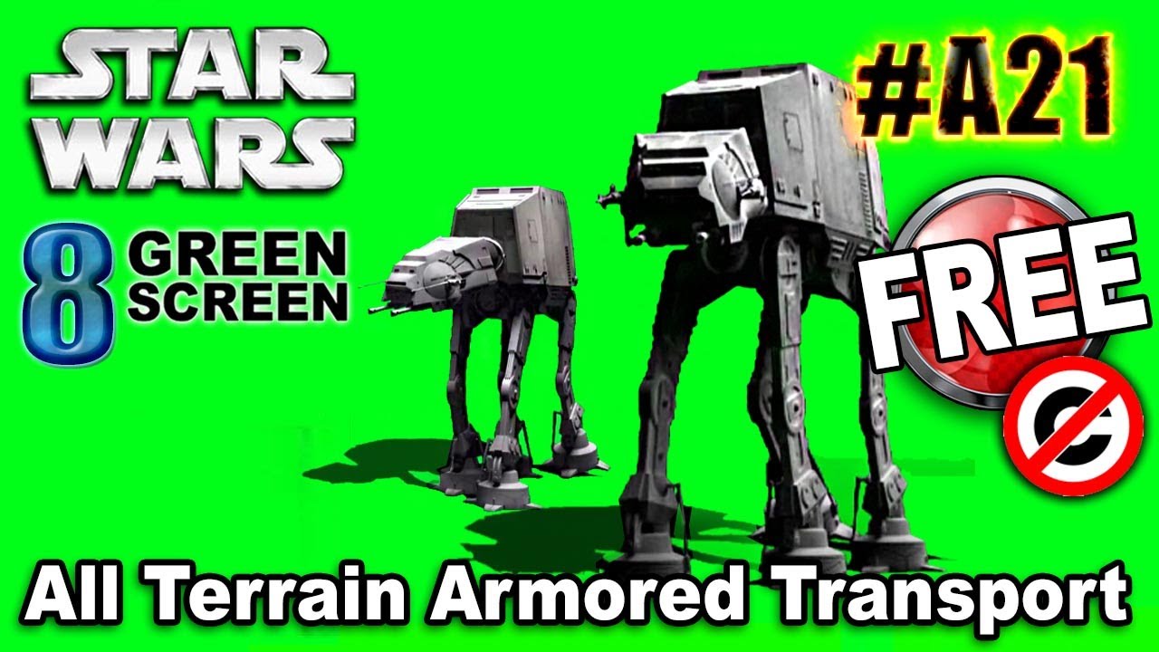 AT-AT Walking Star Wars Green Screen 3D