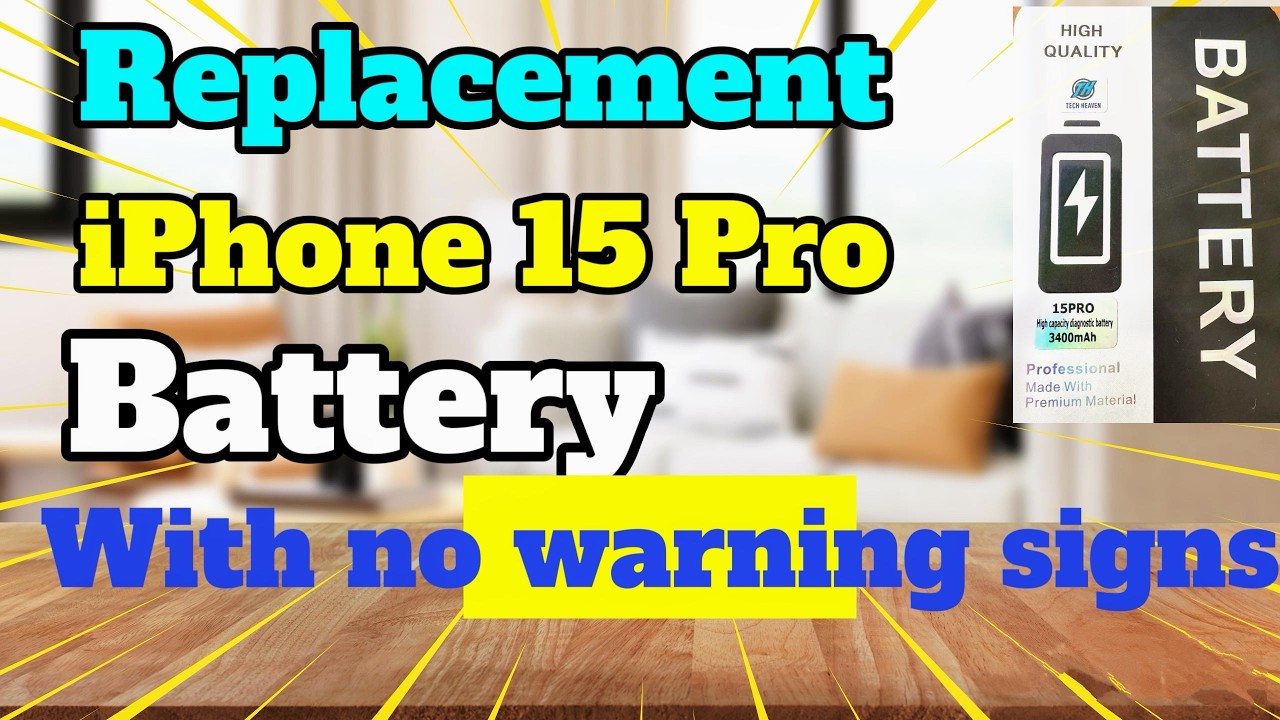 iPhone 15 Pro battery replacement (No Warning signs!!)