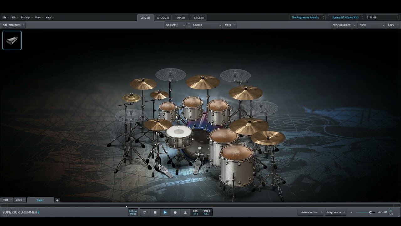 System of A Down - ATWA only drums midi backing track