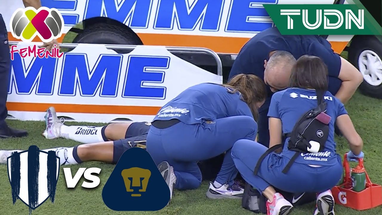 ¡TERRIBLE CHOQUE! Quintos se lleva la peor parte | Rayadas 0-0 Pumas | AP2023 Liga Mx Femenil J8