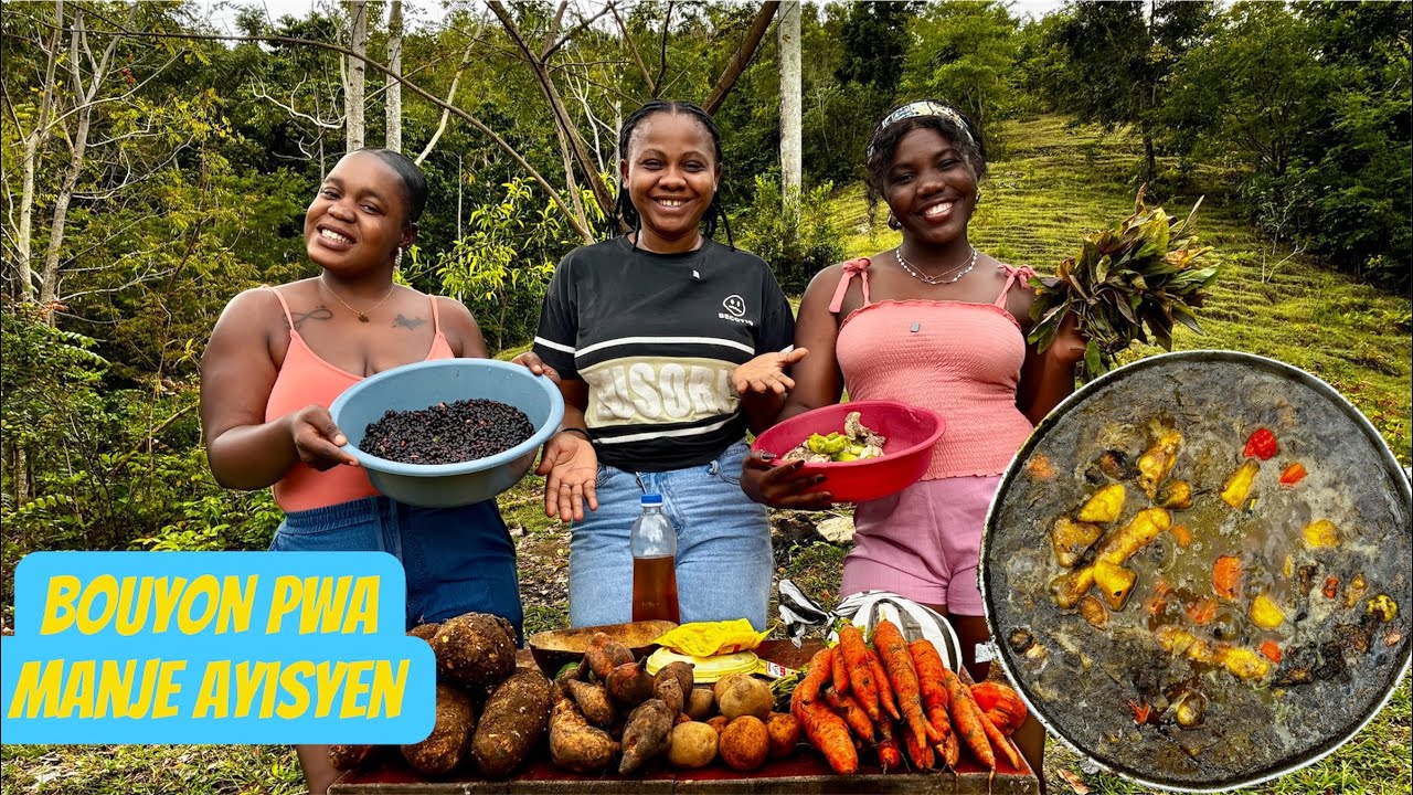 Nou prepare yon bon bouyon pou remonte fos nou#haitianfood#cooking#