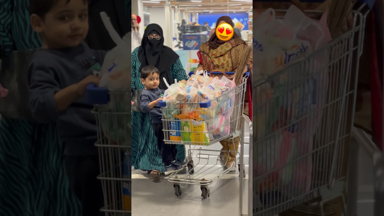 Hamari Ramadan Grocery Shopping 🛒 Complete Hogai 😍#shorts #youtubeshorts