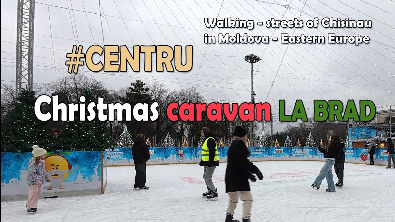 Brad Centru Caravana de Craciun Christmas Tree #walking #mims 188 #Chisinau #Moldova December 6 2025