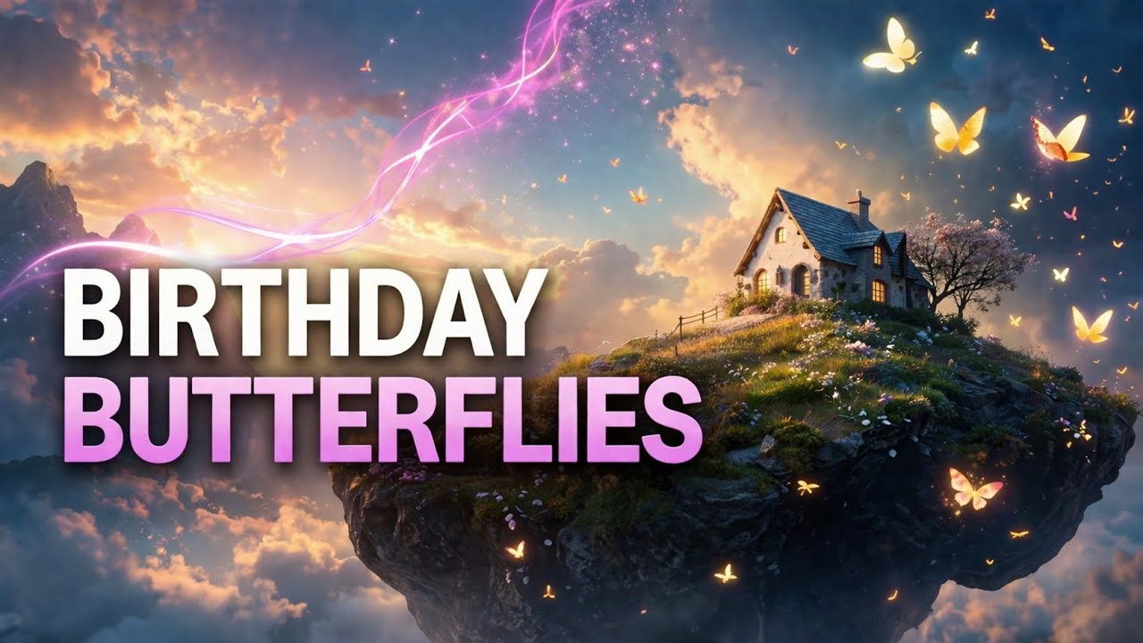 🦋 Special Birthday Song with Beautiful Wishes 🎉 | Birthday Butterflies 2026 | HBD Celebration