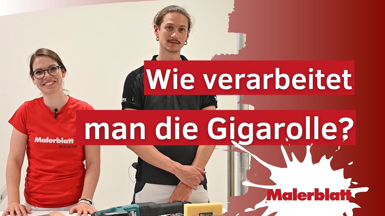Tapezieren mit der Gigarolle